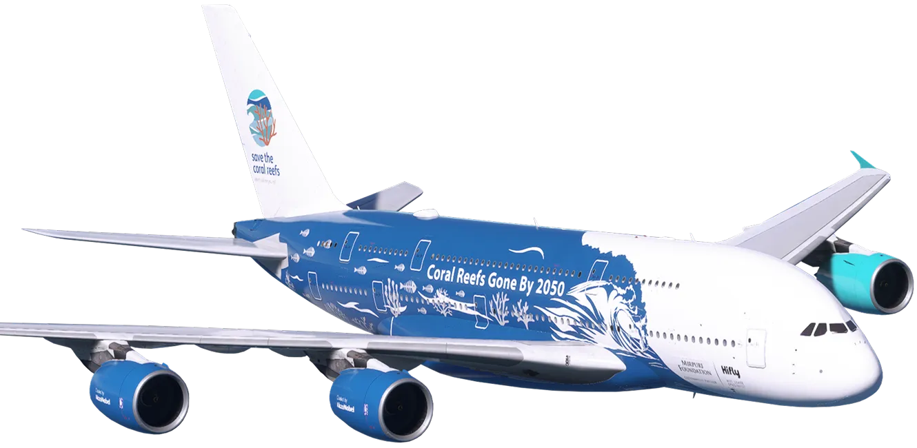 HiFly A380 Save The Coral Reefs